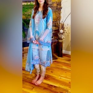 Original Maria B lawn suit. Worn only once. Perfect condition